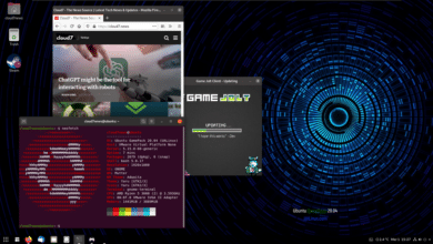 Captura de pantalla del paquete de juegos de Ubuntu (UALinux)