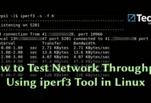 Cómo probar la velocidad de la red usando la herramienta iPerf3 en Linux