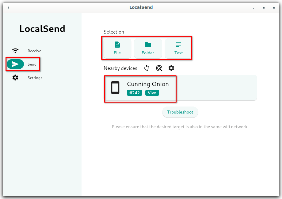 Enviar archivos, carpetas, SMS a través de LocalSend Enviar archivos, carpetas, SMS a través de LocalSend