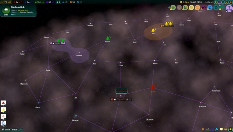 New Stars es un simulador de estrategia simplificado y más rápido similar a Stellaris.