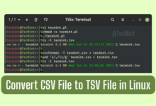 5 formas de convertir archivos CSV a archivos TSV en Linux
