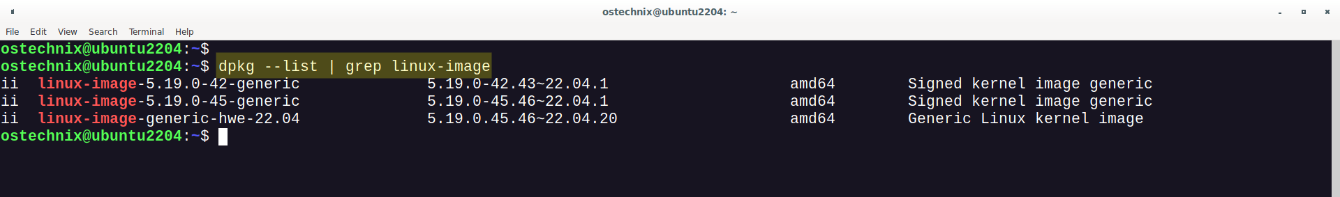 Encuentre kernels de Linux instalados en Debian, Ubuntu, Linux Mint, Pop!_OS