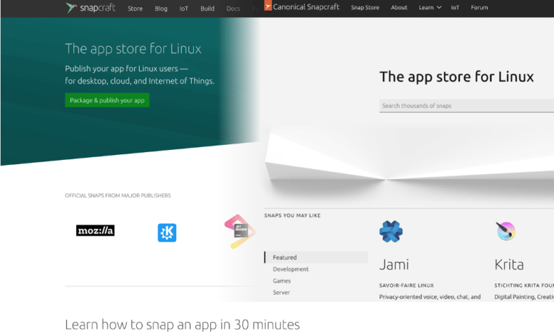 Snapcraft.io Reloaded: echa un vistazo a la nueva apariencia
