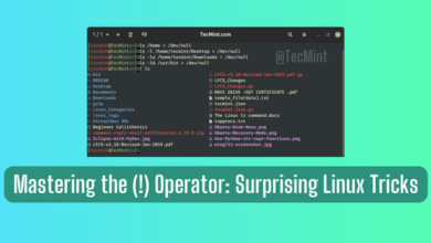 8 formas misteriosas de usar el operador (!) en los comandos de Linux