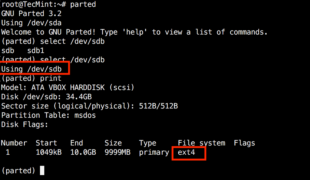 Verificar el sistema de archivos de la partición del disco