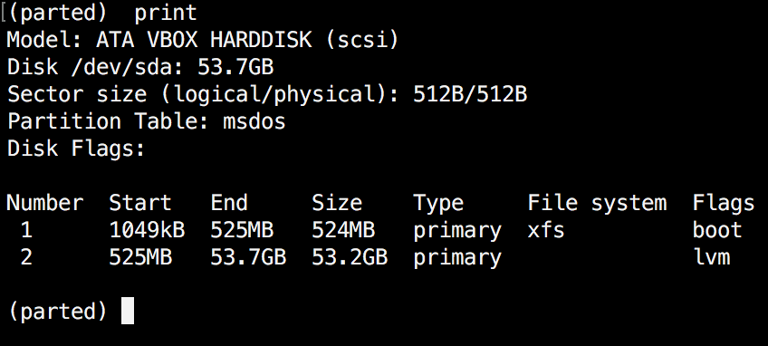 Comprobar la partición de Linux