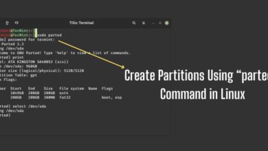 8 Comandos Parted para Crear y Administrar Particiones en Linux