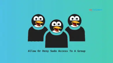 Cómo permitir o denegar el acceso Sudo a un grupo en Linux