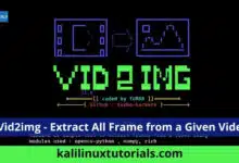 Herramienta Vid2img: extrae todos los cuadros de un video dado