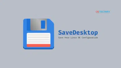 Guarde los ajustes de configuración del escritorio de Linux usando SaveDesktop