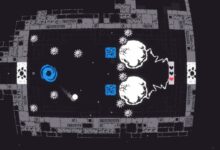 qomp2 es una inteligente reinvención de Pong que parece bastante salvaje