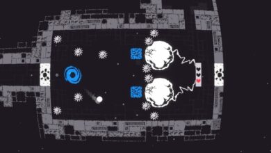 qomp2 es una inteligente reinvención de Pong que parece bastante salvaje