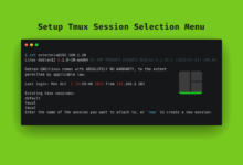 Mejore el inicio de sesión SSH usando el menú de selección de sesión de Tmux