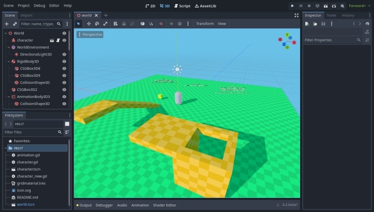 Godot 4.2 beta 1 ya está disponible para pruebas