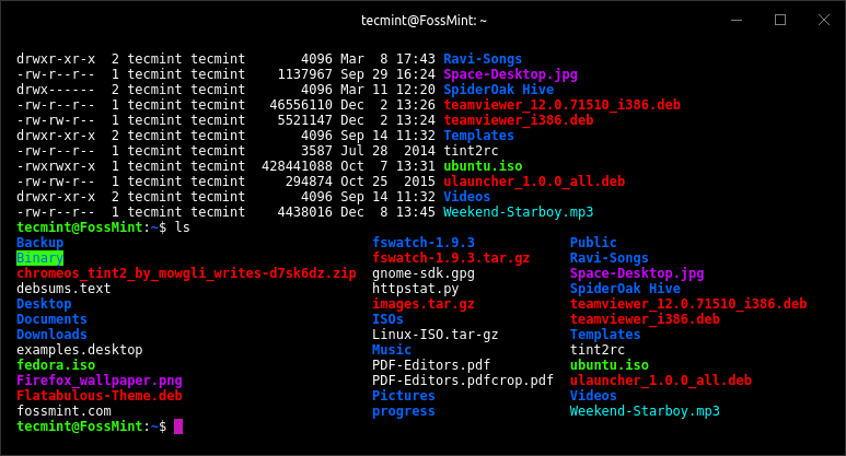Aplicación de terminal Súper Linux