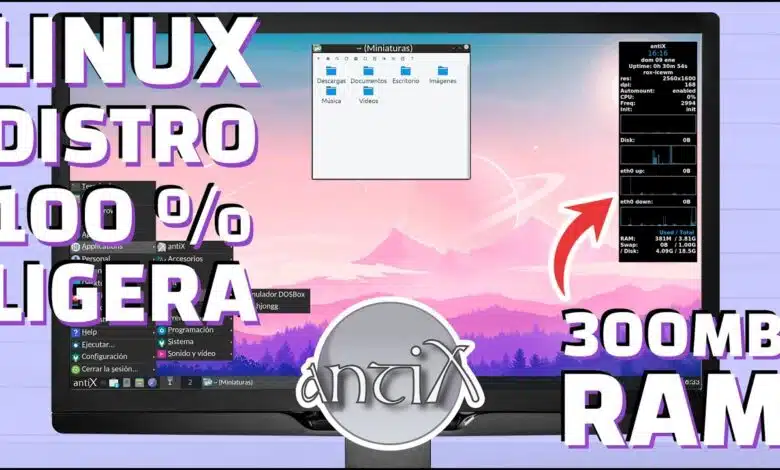 LINUX para ordenadores modernos u obsoletos 100% rápido y ligero | AntiX Linux