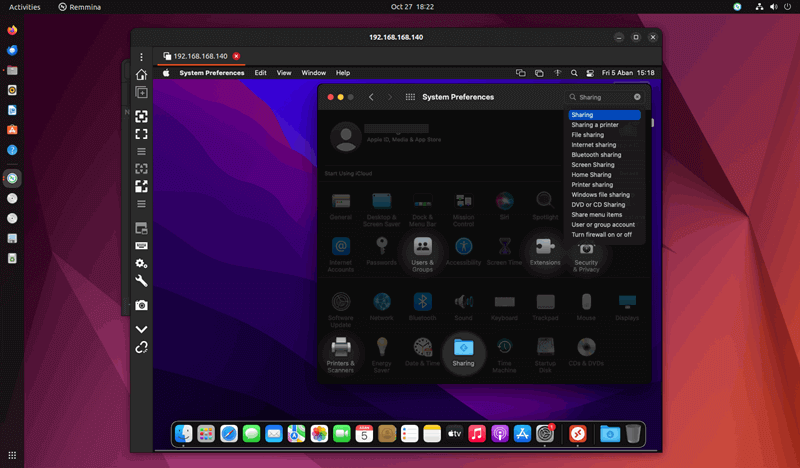 Mac remoto en Ubuntu