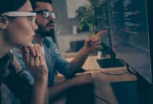 software engineers monitoring enterprise IT systems