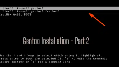 Instale Gentoo Linux usando capturas de pantalla