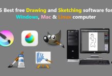 5 de los mejores programas gratuitos de dibujo y bocetos para computadoras con Windows, Mac y Linux.