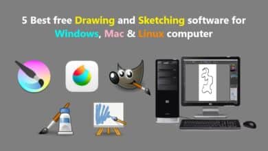 5 de los mejores programas gratuitos de dibujo y bocetos para computadoras con Windows, Mac y Linux.