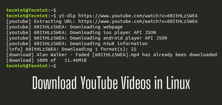 dlp: descarga vídeos de YouTube desde la línea de comandos de Linux