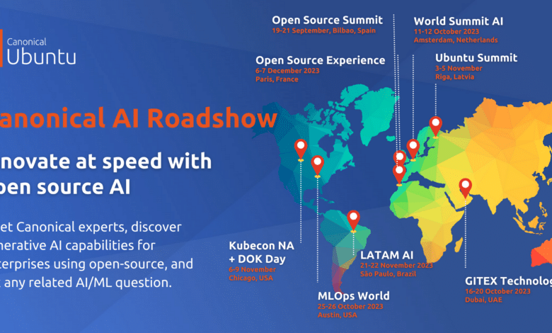 Aspectos destacados del Roadshow de IA de Canonical 2023￼