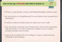Cómo configurar un firewall usando UFW en Debian 12