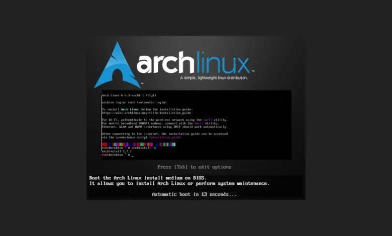 La versión ISO de Arch Linux de diciembre de 2023 trae Linux 6.6 LTS e instaladores actualizados