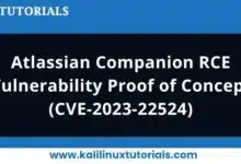 Prueba de concepto de vulnerabilidad RCE de Atlassian Companion (CVE-2023-22524)