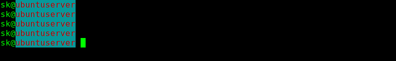 Cambiar el color de fondo de los caracteres del mensaje de bash
