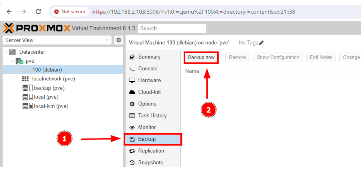 Cómo hacer una copia de seguridad y restaurar máquinas virtuales en Proxmox