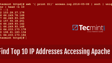 Cómo encontrar las 10 principales IP que acceden a servidores Apache/Nginx