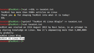 Cómo agregar líneas a un archivo existente en Linux