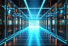 IT infrastructure setup, including servers, switches, routers, and structured cabling systems in a data center