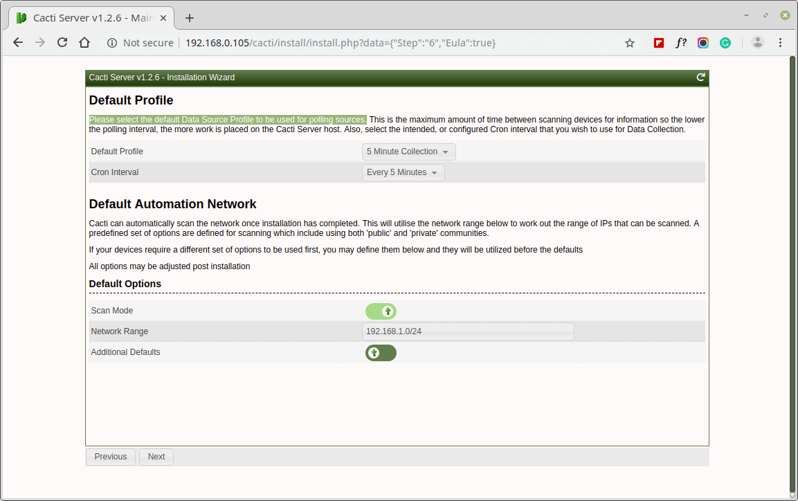 Crear una base de datos de cactus