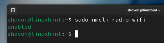 Cómo habilitar/deshabilitar dispositivos WiFi desde la línea de comando en Linux usando NetworkManager