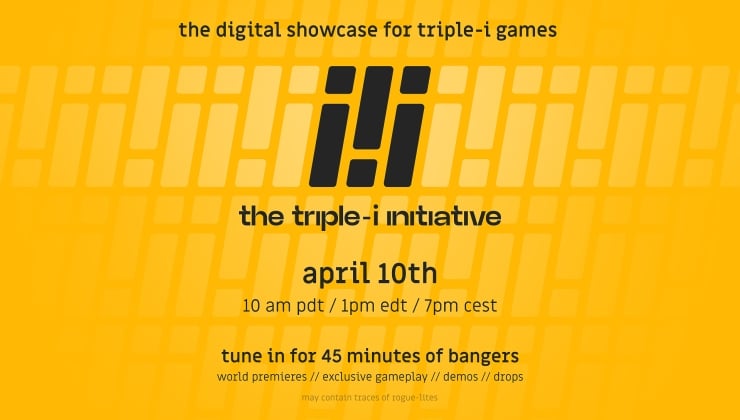 La presentación del juego Triple-i Initiative se llevará a cabo el 10 de abril.