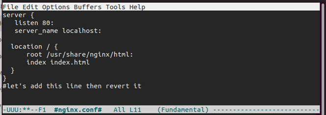 Recargar el archivo actual en Emacs