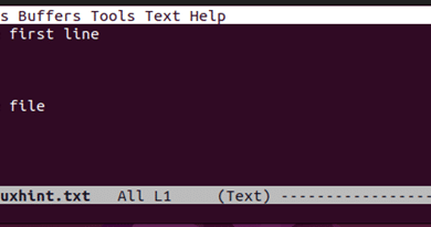 Seleccionar todo el texto en Emacs