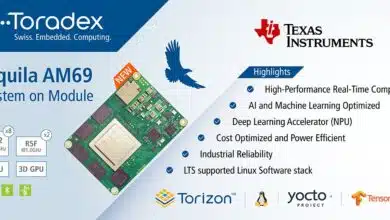 Toradex Aquila SoM utiliza AM69 de TI con 8x Arm Cortex-A72 y 32 TOPS NPU