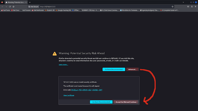 Resolviendo el problema de advertencia de Gophish en Kali Linux
