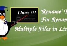 Cambio rápido de nombre de archivos por lotes en Linux