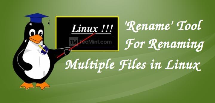 Cambio rápido de nombre de archivos por lotes en Linux