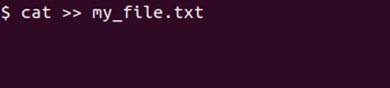 Cómo usar el comando Cat para escribir texto en un archivo