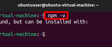Corregir el error del comando npm no encontrado