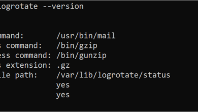 Ejemplo de logrotación de Linux