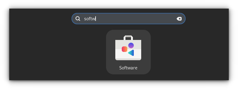 Centro de software abierto en Fedora
