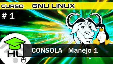 #1 Mensaje de administración de terminales GNU Linux whoami pwd man cd ls mkdir