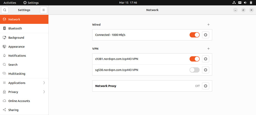 Se agregaron múltiples configuraciones de OpenVPN.